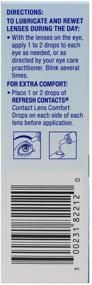 img 1 attached to 2-Pack Refresh Contacts Comfort Drops - 0.4 fl oz for Enhanced Lens Comfort