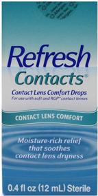 img 4 attached to 2-Pack Refresh Contacts Comfort Drops - 0.4 fl oz for Enhanced Lens Comfort