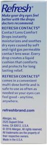 img 3 attached to 2-Pack Refresh Contacts Comfort Drops - 0.4 fl oz for Enhanced Lens Comfort