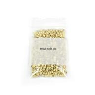 💇 500 pcs blonde micro rings for hair extensions - small 4.5mm silicone lined beads logo
