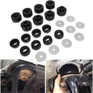 🚗 1999-2014 chevy silverado & sierra 2wd/4wd 1500/2500 polyurethane black body and cab mount bushing kit - 7-141 logo