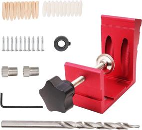 img 4 attached to 🔴 Enhance Woodworking Precision with WISH HALLY WOOD Red Jig Accessories – Pocket Hole Jig Kit 46pcs and Carpentry Locator (Red)