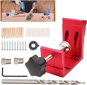 img 2 attached to 🔴 Enhance Woodworking Precision with WISH HALLY WOOD Red Jig Accessories – Pocket Hole Jig Kit 46pcs and Carpentry Locator (Red)