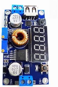 img 2 attached to JacobsParts XL4015 5A DC-DC Buck Step Down Voltage Constant Current Converter Module with LED Voltmeter, USB Output, and Adjustable Power Regulator Board