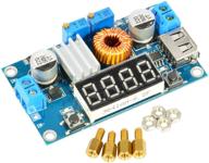 jacobsparts xl4015 5a dc-dc buck step down voltage constant current converter module with led voltmeter, usb output, and adjustable power regulator board logo