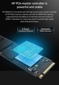 img 1 attached to 💾 Жесткий диск HP EX950 объемом 2 ТБ, с интерфейсом PCIe 3.1 x4 и технологией NVMe, NAND-флэш-памятью 3D TLC, внутренний SSD - 5MS24AA#ABC