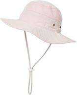 👒 sun protection hat for kids and toddlers - wide brim beach hat for summer activities, hiking and fishing logo