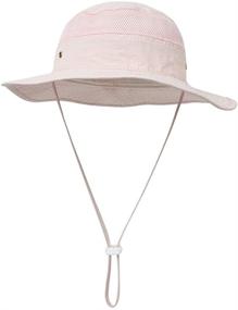 img 3 attached to 👒 Sun Protection Hat for Kids and Toddlers - Wide Brim Beach Hat for Summer Activities, Hiking and Fishing