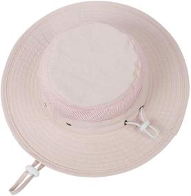 img 2 attached to 👒 Sun Protection Hat for Kids and Toddlers - Wide Brim Beach Hat for Summer Activities, Hiking and Fishing