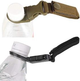 img 2 attached to 🧗 Hanging Bottle Strap Carabiner with Belt Clip, Portable Water Bottle Holder Keychain for Outdoor Camping, Hiking, and Traveling