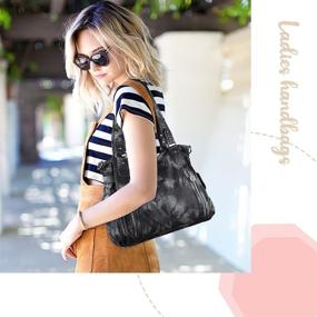 img 3 attached to 👜 Женские сумки и кошельки G Black: верхняя ручка для сумок на плечо с карманом для хобо