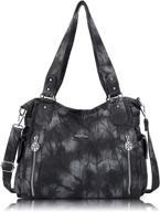 👜 женские сумки и кошельки g black: верхняя ручка для сумок на плечо с карманом для хобо логотип