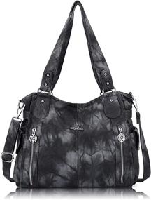 img 4 attached to 👜 Женские сумки и кошельки G Black: верхняя ручка для сумок на плечо с карманом для хобо