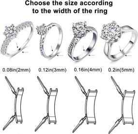 img 2 attached to 🔻 Coopache Ring Size Adjuster: Women's Fix for Loose Rings - Invisible Reducer Spacer (4 Sizes)