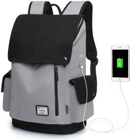 img 4 attached to 🎒 Versatile and Stylish WindTook Laptop Backpack: Ideal Travel Companion for Men and Women - Perfect for School, College, and Travel Needs