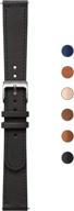 📿 leather wristbands for withings steel hr, steel hr sport, move ecg, and move логотип