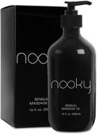 🌿 unwind and rejuvenate with nooky massage oil - 100% premium natural blend for relaxation and massaging - 16 oz. logo