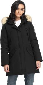 img 4 attached to PUREMSX Thicken Alternative Outwear Overcoat Women's Clothing in Coats, Jackets & Vests