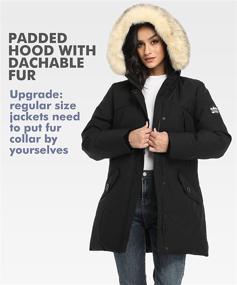 img 1 attached to PUREMSX Thicken Alternative Outwear Overcoat Women's Clothing in Coats, Jackets & Vests