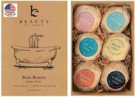 🛀 bath bombs gift set – 6 large with organic shea butter, made in usa: the perfect christmas & birthday gifts for women, kids, and everyone else! enjoy a luxurious bath experience with salts, clays, and essential oils! logo