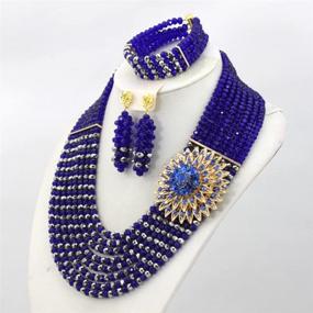 img 1 attached to Africanbeads Crystal Necklace Jewelry Bridesmaid