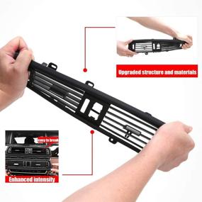 img 1 attached to 🔧 Замена передней воздушной решетки AC Vent от FEXON для серии BMW 5: обновите центральный воздушный заслон интерьера, консоль приборной панели, центральную систему кондиционирования воздуха 520 523 525 528 530 535 550 F10 F18 2010-2016.