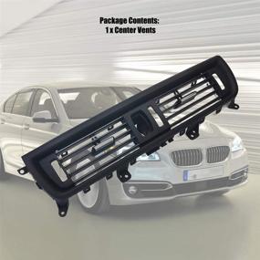 img 2 attached to 🔧 Замена передней воздушной решетки AC Vent от FEXON для серии BMW 5: обновите центральный воздушный заслон интерьера, консоль приборной панели, центральную систему кондиционирования воздуха 520 523 525 528 530 535 550 F10 F18 2010-2016.