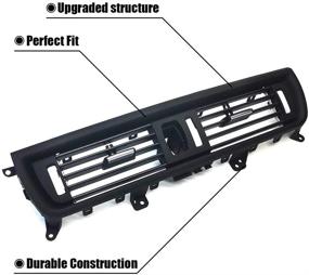 img 3 attached to 🔧 Замена передней воздушной решетки AC Vent от FEXON для серии BMW 5: обновите центральный воздушный заслон интерьера, консоль приборной панели, центральную систему кондиционирования воздуха 520 523 525 528 530 535 550 F10 F18 2010-2016.