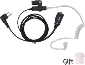 img 3 attached to 🎧 Wlfys Radio Earpiece with Mic: Acoustic Tube Headset for Motorola Walkie Talkies CLS1110 CP110 CP200 GP300 GP2000