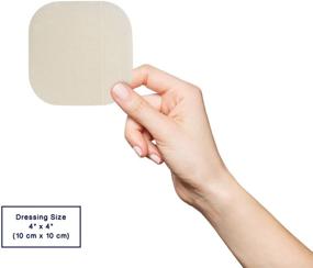 img 1 attached to 💊 MedVance TM Hydrocolloid: Enhanced Healing with Hydrocolloid Adhesive Thin Dressing, 4"x4" (Box of 5 Dressings)