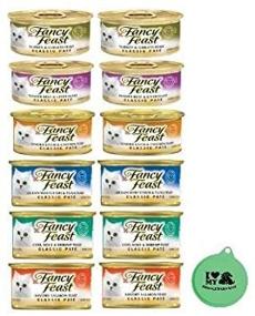 img 1 attached to Purina Fancy Feast Classic Pate Grain Free Wet Cat Food Variety Pack - 6 Flavor Bundle, 3 Oz Each - Pack of 12 with Can Cover