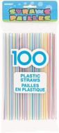 гибкие пластиковые питьевые полосатые в ассортименте логотип