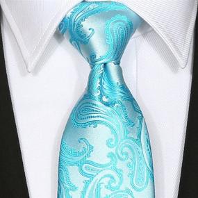 img 3 attached to 👔 White Paisley Necktie Wedding by KissTies