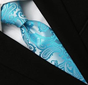 img 2 attached to 👔 White Paisley Necktie Wedding by KissTies