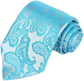 img 4 attached to 👔 White Paisley Necktie Wedding by KissTies