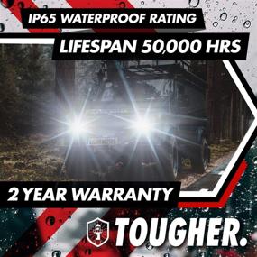 img 1 attached to 💡 Light Moses H11/H9/H8 LED Headlight Bulbs: Ultra Bright 90W 10,000 Lumens Conversion Kit - Effortless Installation, 6,000K Sky White, IP65 Waterproof