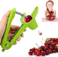 space-saving lock design cherry pitter tool for cherries jam and olive pitting - perfect cherry pitter remover for making delicious cherry jam logo