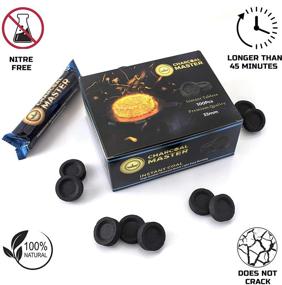 img 3 attached to 🔥 Charcoal Master Quick-Light Charcoal Disks - Instant Coal Disks for Incense - Set of 100 Charcoal Disks per Box - 33mm Quick-Light Charcoal Briquettes