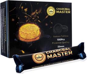 img 4 attached to 🔥 Charcoal Master Quick-Light Charcoal Disks - Instant Coal Disks for Incense - Set of 100 Charcoal Disks per Box - 33mm Quick-Light Charcoal Briquettes