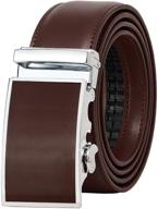 👖 falari holeless automatic adjustable leather belt logo