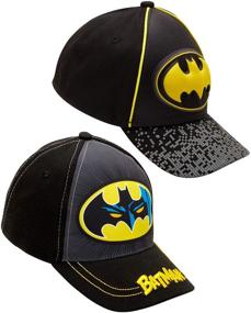 img 2 attached to 🧢 Dress up your Little Hero with the DC Comics Boys 2 Pack 3D Pop Baseball Cap: Batman, Superman, and the Justice League!