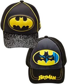 img 3 attached to 🧢 Dress up your Little Hero with the DC Comics Boys 2 Pack 3D Pop Baseball Cap: Batman, Superman, and the Justice League!