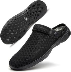 img 4 attached to 🩴 Comfortable Meduman Dark Blue Slippers Sandals: The Ultimate Breathable Footwear