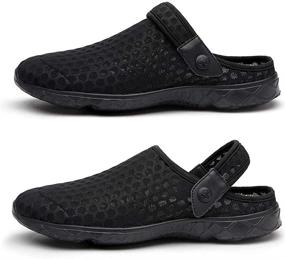 img 3 attached to 🩴 Comfortable Meduman Dark Blue Slippers Sandals: The Ultimate Breathable Footwear