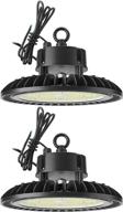 🏭 sunco lighting 2 pack ufo led high bay: powerful 150w, 21,000 lm, 5000k daylight, dimmable 1-10v - perfect warehouse light logo