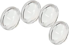 img 2 attached to Set (4) OZ-USA Clear Turn Signal Lens Deuce-Style Snap On Replacement Lens For Harley 2002-2013 Street Glide FLHX