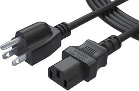 img 4 attached to Ion Portable Speaker System Power Cord: 6 Ft 3 Prong AC Cable NEMA 5-15P to IEC320C13