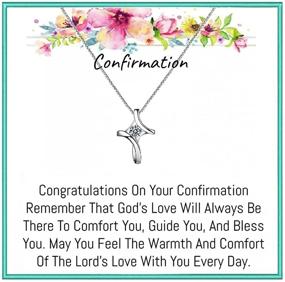 img 4 attached to 👧 First Communion Gifts for Girls and Women from Onepurposegifts - Christian Gift with First Communion Necklace for Holy Communion