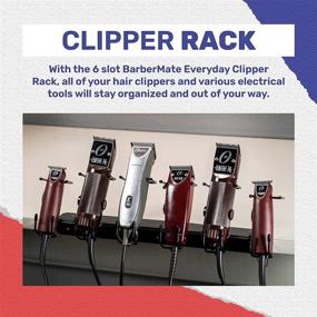 img 1 attached to Efficient Organization for Barbers: Introducing the 6 Slot Barber Buddy Clipper Rack