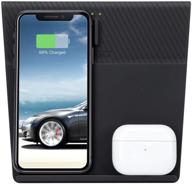 🔌 farasla 4 coils wireless charger: versatile charging for tesla model 3, iphone 12, samsung phones, airpods pro/2, galaxy buds logo